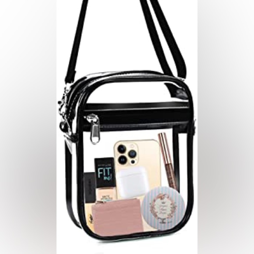 Clear Crossbody Size SM Handbag for Stadium Events - NWT